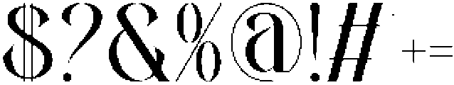 Halenna Regular otf (400) Font OTHER CHARS