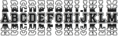 Half Regular otf (400) Font UPPERCASE