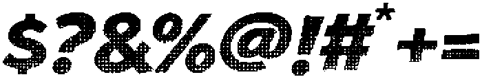 Halftone Retro Font Regular otf (400) Font OTHER CHARS