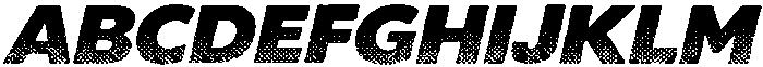 Halftone Retro Font Regular otf (400) Font UPPERCASE