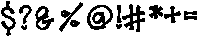 Halfway otf (400) Font OTHER CHARS