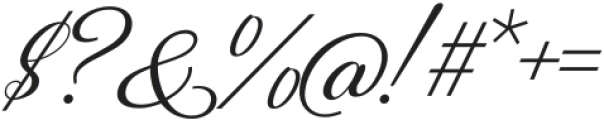 Halima Beautiful Italic otf (400) Font OTHER CHARS