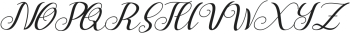 Halima Beautiful Italic otf (400) Font UPPERCASE