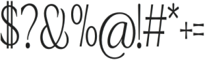 Halimonson Extra Light Condensed otf (200) Font OTHER CHARS