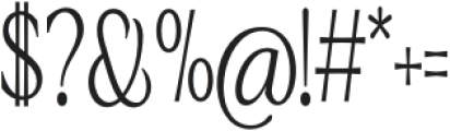 Halimonson Light Condensed otf (300) Font OTHER CHARS