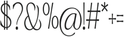 Halimonson Thin Condensed otf (100) Font OTHER CHARS