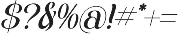 Haliskar Delisha Italic otf (400) Font OTHER CHARS