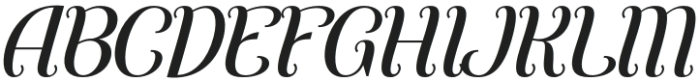 Haliskar Delisha Italic otf (400) Font UPPERCASE