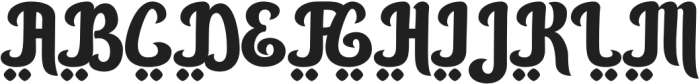 Haliya Regular otf (400) Font UPPERCASE