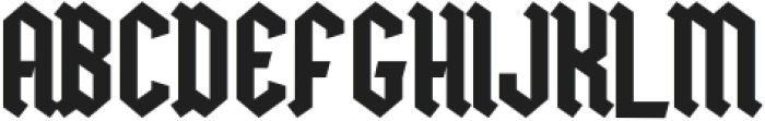 Halkind  Regular ttf (400) Font UPPERCASE