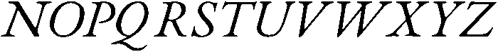 Hall Italic otf (400) Font UPPERCASE