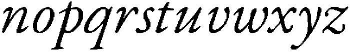 Hall Italic otf (400) Font LOWERCASE