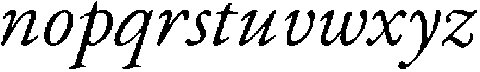 Hall Italic ttf (400) Font LOWERCASE
