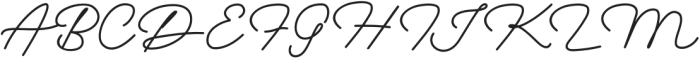 Hallalia-Regular otf (400) Font UPPERCASE