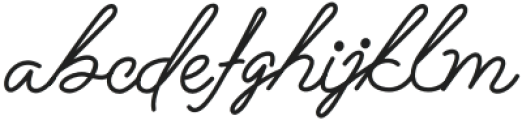 Hallalia-Regular otf (400) Font LOWERCASE