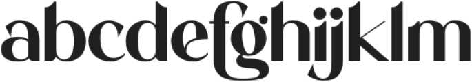 Halleigh Regular otf (400) Font LOWERCASE