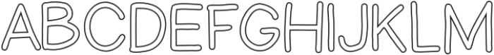 Halley Outline otf (400) Font UPPERCASE