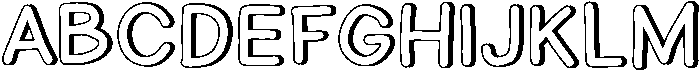 Halley Shadow otf (400) Font UPPERCASE