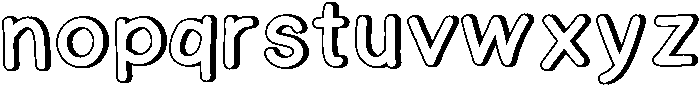 Halley Shadow otf (400) Font LOWERCASE