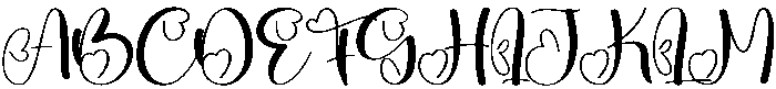 Hallo Baby Regular otf (400) Font UPPERCASE