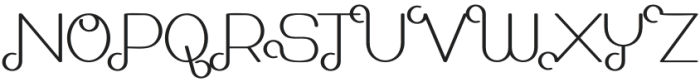 Hallodey Regular otf (400) Font UPPERCASE