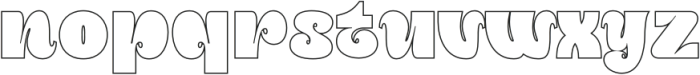 Hallory Outline otf (400) Font LOWERCASE