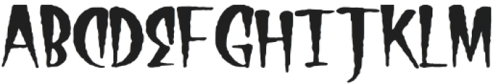 Hallow Grunge CAPS Regular otf (400) Font UPPERCASE