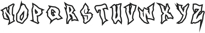 Halloween 2022 Bold otf (700) Font LOWERCASE