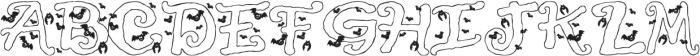 Halloween Bats ttf (400) Font UPPERCASE
