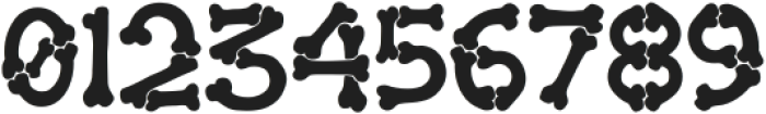 Halloween Bones otf (400) Font OTHER CHARS