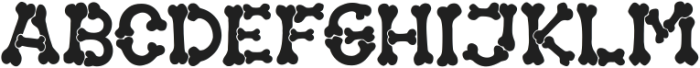 Halloween Bones otf (400) Font UPPERCASE