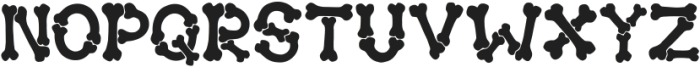 Halloween Bones otf (400) Font UPPERCASE