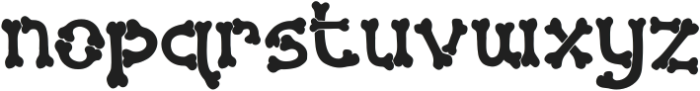 Halloween Bones otf (400) Font LOWERCASE