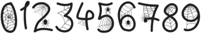 Halloween Cob Web Regular otf (400) Font OTHER CHARS