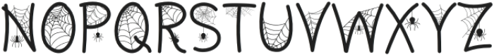 Halloween Cob Web Regular otf (400) Font UPPERCASE