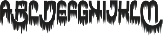 Halloween Damage ttf (400) Font UPPERCASE
