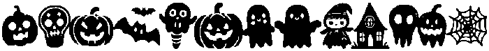 Halloween Dancing Regular otf (400) Font LOWERCASE