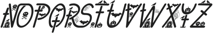 Halloween Decorative Light Italic otf (300) Font UPPERCASE