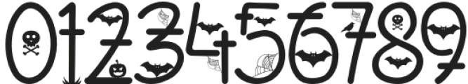 Halloween Decorative Light otf (300) Font OTHER CHARS