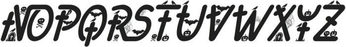 Halloween Decorative Regular Italic otf (400) Font UPPERCASE