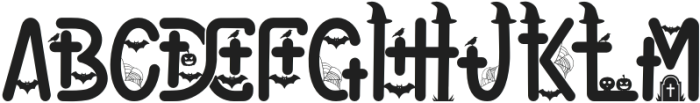 Halloween Decorative Regular otf (400) Font UPPERCASE