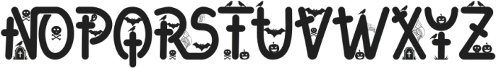 Halloween Decorative Regular otf (400) Font UPPERCASE