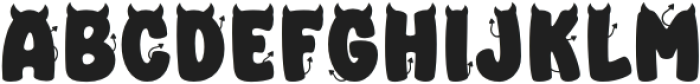 Halloween Devil Regular otf (400) Font LOWERCASE