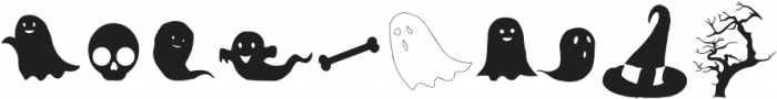 Halloween Dreams Doodles otf (400) Font OTHER CHARS