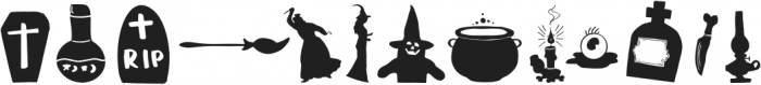 Halloween Dreams Doodles otf (400) Font LOWERCASE