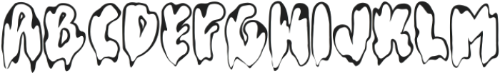Halloween Melted Line otf (400) FONT