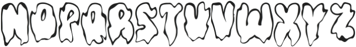 Halloween Melted Line otf (400) Font LOWERCASE