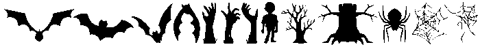 Halloween Night Regular otf (400) Font UPPERCASE