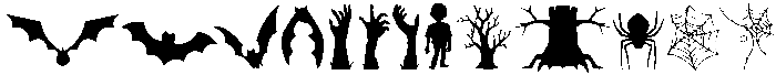 Halloween Night Regular otf (400) Font LOWERCASE