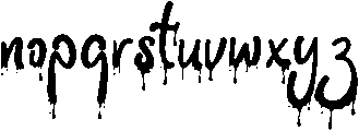 Halloween Party otf (400) Font LOWERCASE